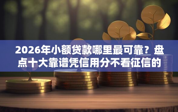 2026年小额贷款哪里最可靠？盘点十大靠谱凭信用分不看征信的贷款平台