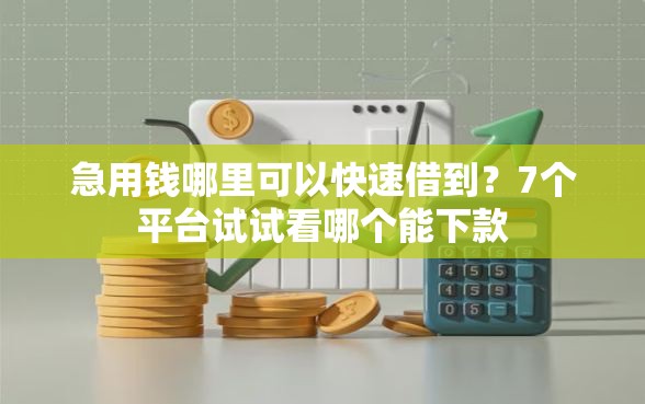 急用钱哪里可以快速借到？7个平台试试看哪个能下款
