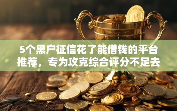 5个黑户征信花了能借钱的平台推荐，专为攻克综合评分不足去哪借钱难题