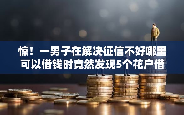 惊！一男子在解决征信不好哪里可以借钱时竟然发现5个花户借款平台容易通过，事后分享了出来