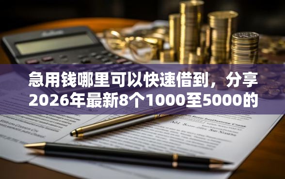 急用钱哪里可以快速借到，分享2026年最新8个1000至5000的小额贷款软件