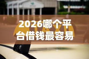 2026哪个平台借钱最容易通过，差2000元就选这8个平台