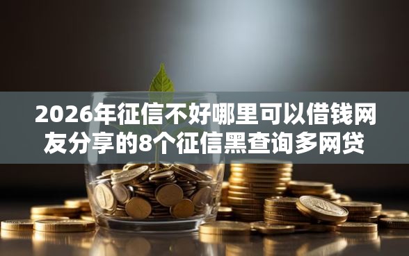 2026年征信不好哪里可以借钱网友分享的8个征信黑查询多网贷多负债高还能百分百下款的我觉得不错！