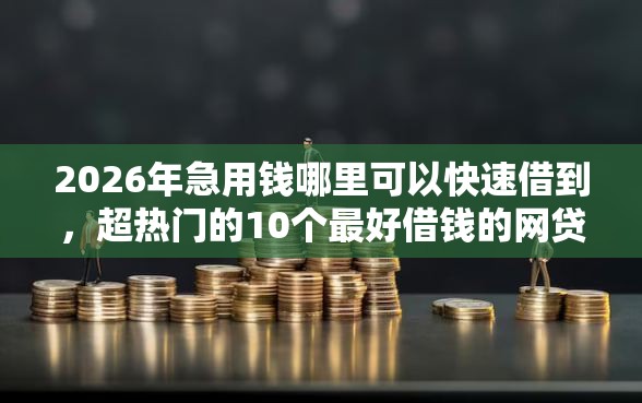 2026年急用钱哪里可以快速借到，超热门的10个最好借钱的网贷平台不看数据推荐
