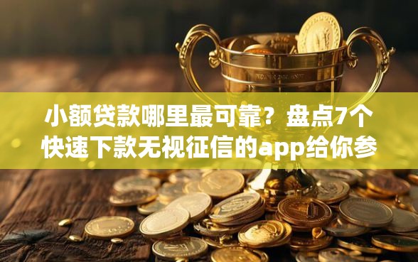 小额贷款哪里最可靠？盘点7个快速下款无视征信的app给你参考