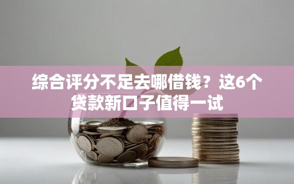 综合评分不足去哪借钱？这6个贷款新口子值得一试