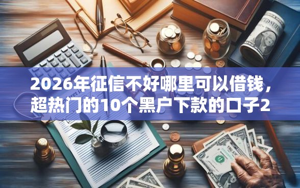 2026年征信不好哪里可以借钱，超热门的10个黑户下款的口子2025推荐
