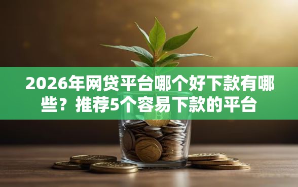 2026年网贷平台哪个好下款有哪些？推荐5个容易下款的平台