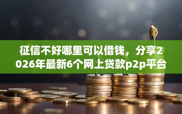 征信不好哪里可以借钱，分享2026年最新6个网上贷款p2p平台