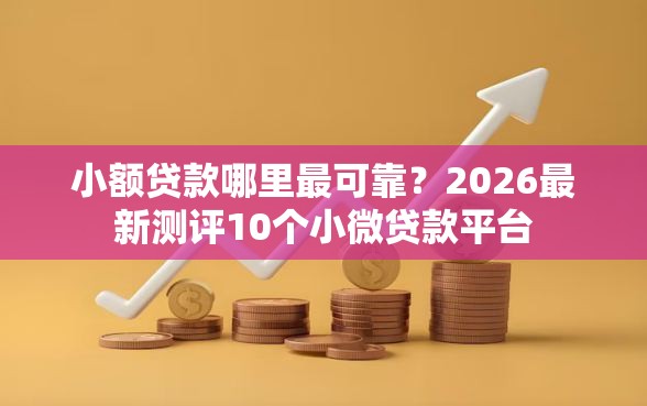 小额贷款哪里最可靠？2026最新测评10个小微贷款平台