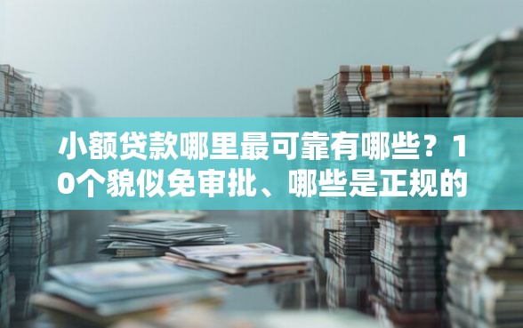 小额贷款哪里最可靠有哪些？10个貌似免审批、哪些是正规的网贷平台合集