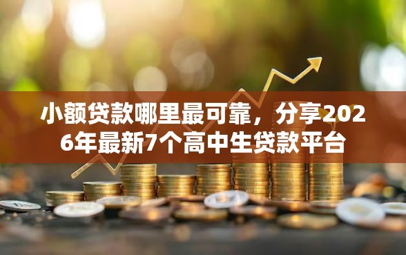 小额贷款哪里最可靠，分享2026年最新7个高中生贷款平台