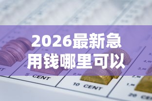 2026最新急用钱哪里可以快速借到（支持微信），8个黑户网贷平台能借到钱啊急用无私分享