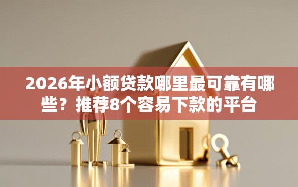 2026年小额贷款哪里最可靠有哪些？推荐8个容易下款的平台