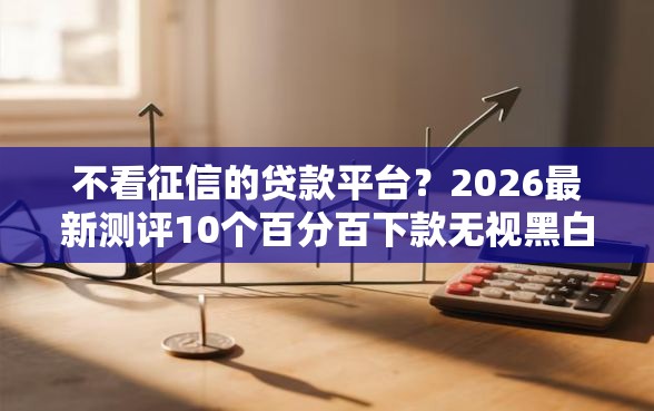 不看征信的贷款平台？2026最新测评10个百分百下款无视黑白户网贷平台