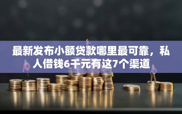 最新发布小额贷款哪里最可靠，私人借钱6千元有这7个渠道