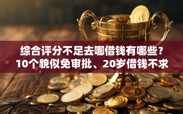 综合评分不足去哪借钱有哪些？10个貌似免审批、20岁借钱不求征信速借口子合集