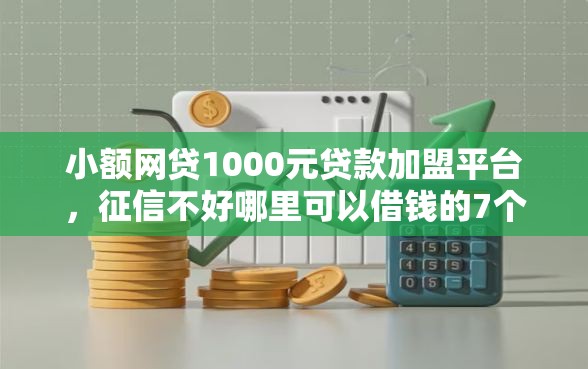 小额网贷1000元贷款加盟平台，征信不好哪里可以借钱的7个平台介绍