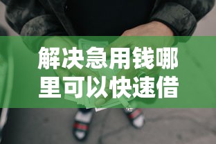 解决急用钱哪里可以快速借到的7个无视征信黑白100%秒下网贷软件分享