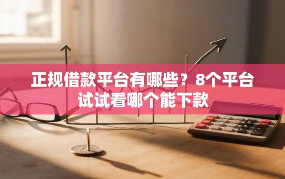 正规借款平台有哪些？8个平台试试看哪个能下款