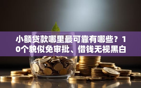 小额贷款哪里最可靠有哪些？10个貌似免审批、借钱无视黑白100%秒下软件合集