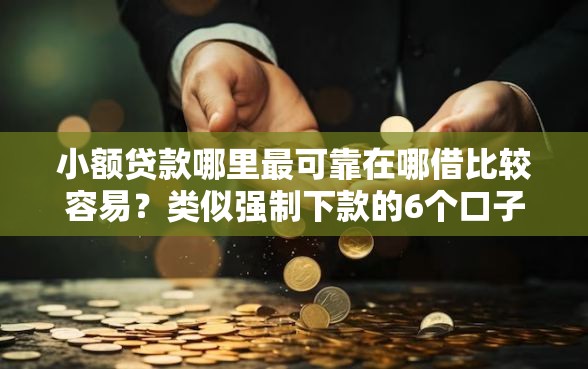 小额贷款哪里最可靠在哪借比较容易？类似强制下款的6个口子参考