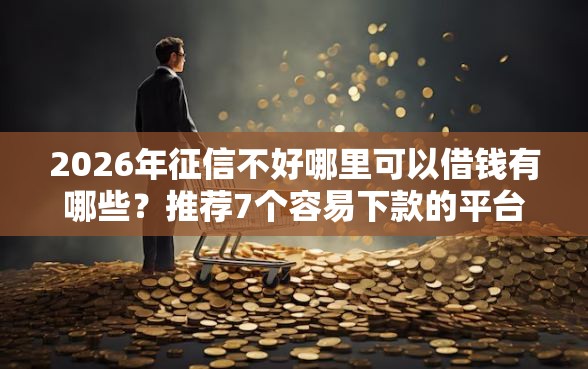 2026年征信不好哪里可以借钱有哪些？推荐7个容易下款的平台