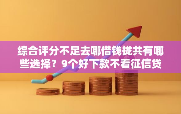 综合评分不足去哪借钱拢共有哪些选择？9个好下款不看征信贷款平台详解