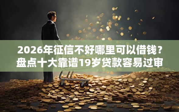 2026年征信不好哪里可以借钱？盘点十大靠谱19岁贷款容易过审批的平台