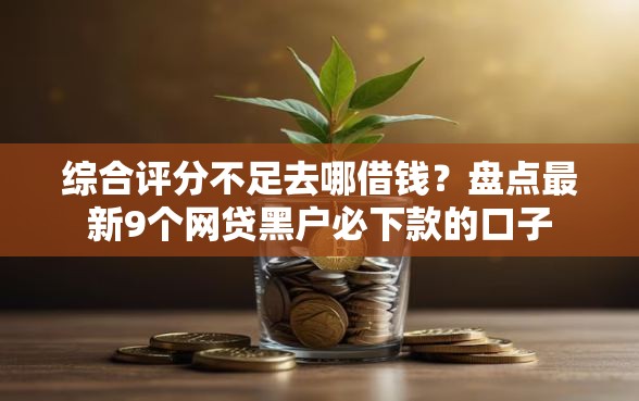 综合评分不足去哪借钱？盘点最新9个网贷黑户必下款的口子