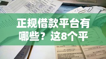 正规借款平台有哪些？这8个平台借款容易通过不看征信的可以试试