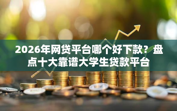 2026年网贷平台哪个好下款？盘点十大靠谱大学生贷款平台