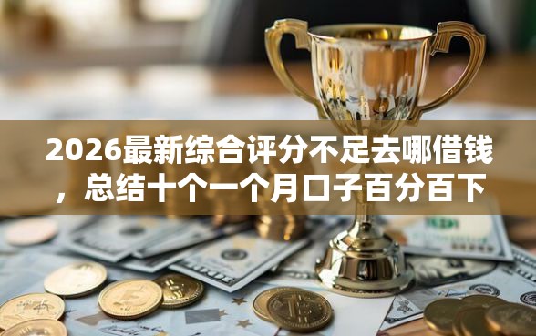 2026最新综合评分不足去哪借钱，总结十个一个月口子百分百下款的平台！