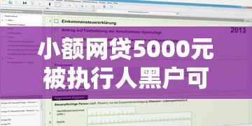 小额网贷5000元被执行人黑户可以申请网贷的平台，征信不好哪里可以借钱的5个平台介绍
