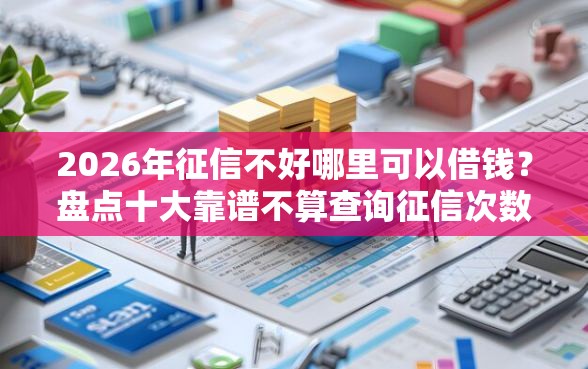2026年征信不好哪里可以借钱？盘点十大靠谱不算查询征信次数的平台