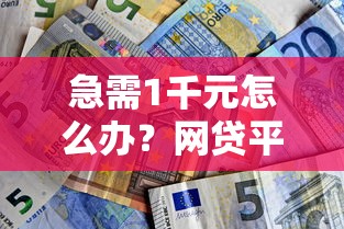 急需1千元怎么办？网贷平台哪个好下款试试这6个无门槛平台