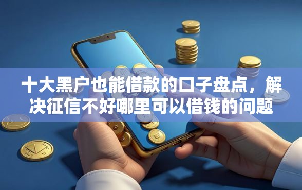 十大黑户也能借款的口子盘点，解决征信不好哪里可以借钱的问题