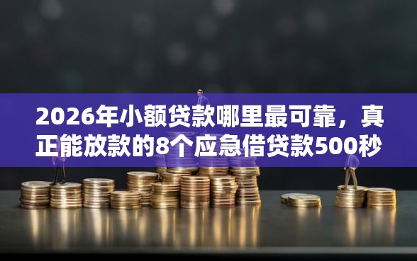 2026年小额贷款哪里最可靠，真正能放款的8个应急借贷款500秒下平台推荐