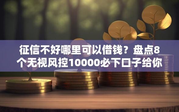 征信不好哪里可以借钱？盘点8个无视风控10000必下口子给你参考