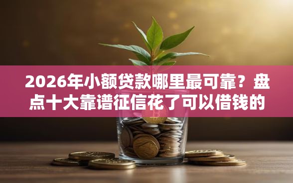 2026年小额贷款哪里最可靠？盘点十大靠谱征信花了可以借钱的网贷口子