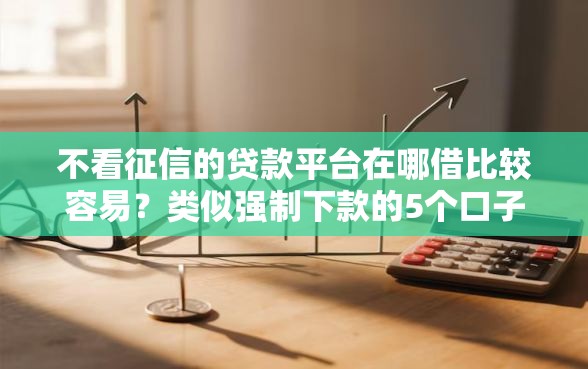 不看征信的贷款平台在哪借比较容易？类似强制下款的5个口子参考