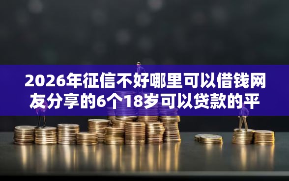 2026年征信不好哪里可以借钱网友分享的6个18岁可以贷款的平台我觉得不错！