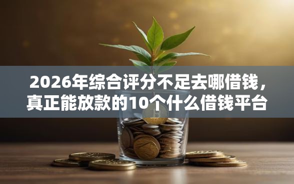 2026年综合评分不足去哪借钱，真正能放款的10个什么借钱平台靠谱推荐