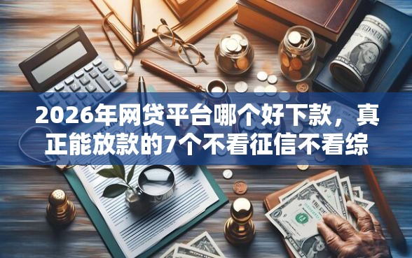 2026年网贷平台哪个好下款，真正能放款的7个不看征信不看综合评估的借款平台推荐
