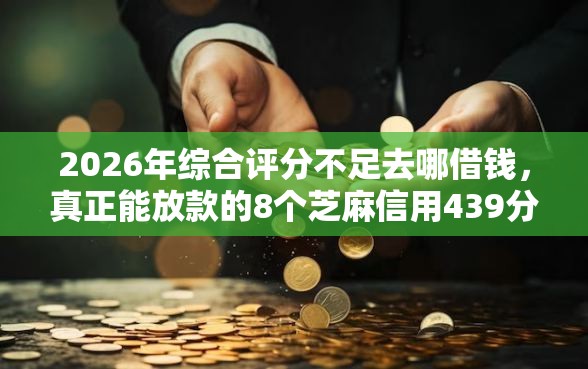 2026年综合评分不足去哪借钱，真正能放款的8个芝麻信用439分下款的平台推荐