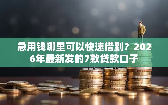 急用钱哪里可以快速借到？2026年最新发的7款贷款口子