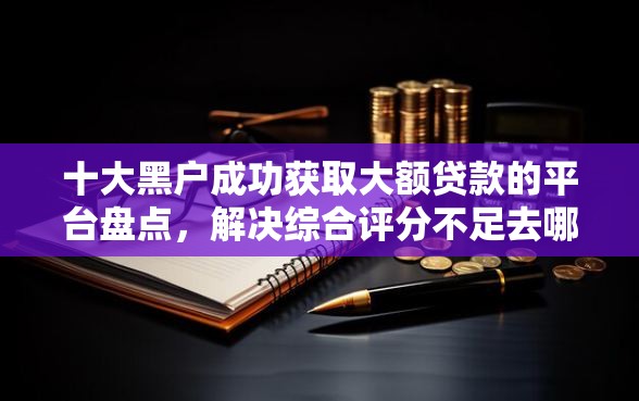 十大黑户成功获取大额贷款的平台盘点，解决综合评分不足去哪借钱的问题