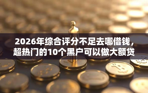 2026年综合评分不足去哪借钱，超热门的10个黑户可以做大额贷款平台推荐