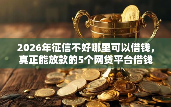 2026年征信不好哪里可以借钱，真正能放款的5个网贷平台借钱容易又安全推荐