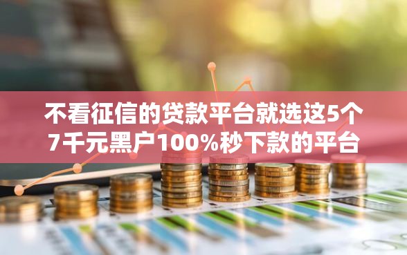 不看征信的贷款平台就选这5个7千元黑户100%秒下款的平台